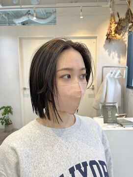 ロカ 表参道(loka) 切りっぱなしボブ[表参道/髪質改善/ハイライト/インナーカラー]