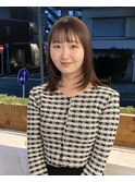 顔まわりレイヤー×ベージュ