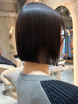ロンド エスポワール 錦糸町(Lond espoir) 【北澤華】姫カットセミディシアーカラーボブ/縮毛矯正