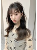 【天神美容室】韓国ヘア×レイヤー×オリーブグレージュ×学割
