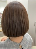 白髪ぼかし/ショート/ショートカット/ショートボブ/縮毛矯正