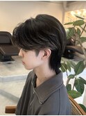 エンドカラー×センターパート