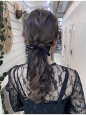 【杏実】ローポニー　結婚式ヘアセット