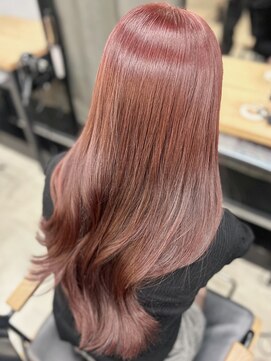 アリュウル 表参道(ALLURE) ブリーチなしダブルカラーで叶うチェリーピンク◎矢口