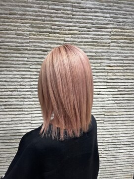 ビスイル 秋葉原店(Vis ill) ハイトーンカラーペールピンクベビーピンクヘアカラー