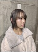 ハイトーン/外ハネボブ/黒染め履歴/シルバーカラー/成人式