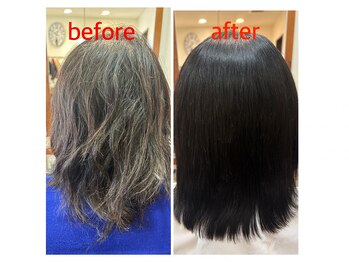 エージェーヘア(AJ HAIR)の写真/薬剤を使わないトリートメント【特許技術クリニックカット】で髪の長さを変えずにダメージ毛を解決◎