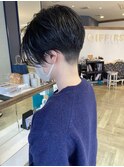大人可愛いショートボブ白髪ぼかし20代30代40代/大分