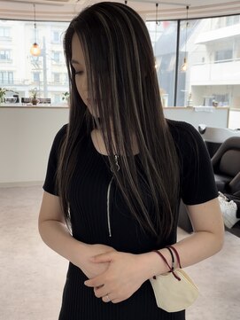 ウル 岡山駅店(ULu.) ハイライトハイトーンダブルカラー20代30代40代ULu岡山