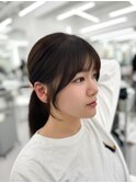 韓国ヘア　2wayバング &nbsp;レイヤーカット くびれヘア &nbsp;顔周り