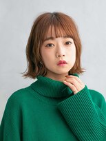 アース 溝の口店(HAIR&MAKE EARTH)&nbsp;外ハネワンカールボブ[溝の口/髪質改善/縮毛矯正/白髪ぼかし]