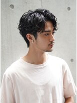 レジュアル(RESSUAL)&nbsp;アップバング　黒髪　色気　パーマ