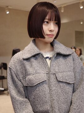 スク(SUKU) ミニボブ×暖色カラー