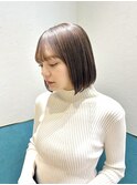 マロンベージュ/ボブ/前髪/レイヤー/髪質改善/縮毛矯正/立川