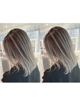 《祇園四条/河原町》白髪染めだけど、暗いだけじゃない！デザインカラー感覚で楽しむグレイカラー♪