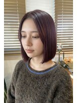 サンズ(suns)&nbsp;【切りっぱなしxピンクバイオレット】ブリーチなし/20代30代40代