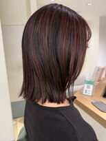 ローネス 銀座(LONESS) 結べるボブレイヤーボブ大人ボブチェリーブラウン20代30代