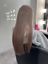 ラ キング(LA KING)&nbsp;イメチェン/ピンクベージュ/アンブレラカラー/前髪/名古屋栄