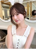 顔周り　レイヤーカット　韓国　