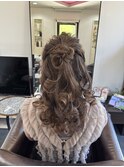 ハーフアップスタイル