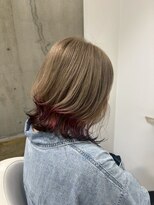 ナーチュア(NURTURE)&nbsp;大人可愛いベージュ＋ボルドーエンドカラー