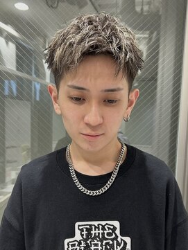 メゾンフォーメン(Maison for men) スパイキーショート×ホワイトメッシュ