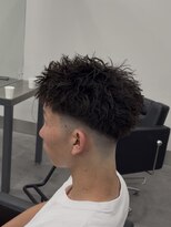 ノイセル 心斎橋(Noisyle)&nbsp;MEN’S/リバースセンターパート/ニュアンスパーマ/心斎橋S