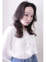 リメル 奥沢自由が丘店(Remel) ミディアムレイヤー/顔周りレイヤー/韓国風/ワンカール/自由が丘
