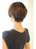 大人可愛い小顔ショート　３０代４０代に人気
