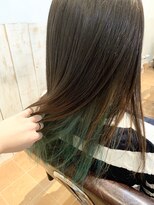ヘア サロン ラニ(Hair salon Lani) ミントグリーン☆インナーカラー