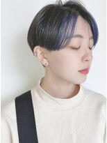 モリオフロムロンドン 原宿本店(morio from London) 【morio原宿】フェイスフレーミング　ブルー　ハンサムショート