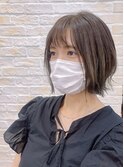 サクラマチ/井野/マットブラウン/ミニボブ/外ハネ