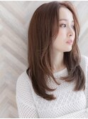 【ROMA銀座】360°可愛い/韓国風ナチュラルレイヤーロング