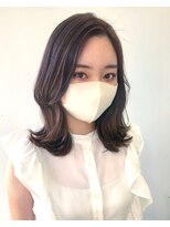 ヘアー アイス 御器所本店(HAIR ICI) 韓国風くびれレイヤースタイル