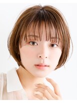 タヤ 府中店(TAYA)&nbsp;20代シースルーバングハイライトオリーブカラーショートボブ