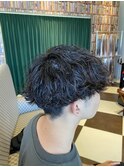 波巻きパーマ