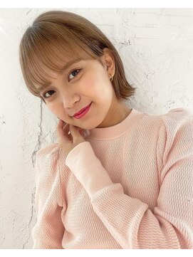 フォト イケブクロ(foto IKEBUKURO) ネビージュワンレン前髪小顔ブリーチボブルフレイヤー池袋