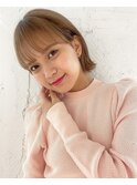 ネビージュワンレン前髪小顔ブリーチボブルフレイヤー池袋