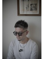 ジーン カットクラブ(GENE CUTCLUB)&nbsp;ホワイトメッシュ　フェード