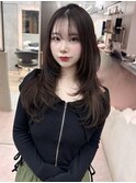 小顔韓国ハイレイヤーカット【矢野克典】横浜オリーブベージュ