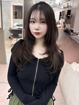 ロンドシエル 横浜(Lond ciel)&nbsp;小顔韓国ハイレイヤーカット【矢野克典】横浜オリーブベージュ
