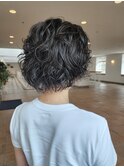 ウェーブショートボブ/ショートカット/ウェーブヘア/30代/40代