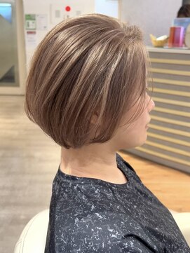 サロンドジョー(salon de joe) ミルクティーベージュダブルカラーハイトーンカラーケアブリーチ