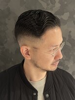 ヒロギンザ 大阪本店(HIRO GINZA)&nbsp;サイドパート×スキンフェード