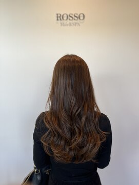 ロッソ 仙台店(Rosso) ロングレイヤー×カシスチョコ【仙台/あおば通/広瀬通】