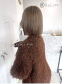 ハイトーン切りっぱなしボブ