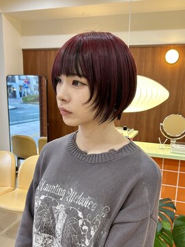 エトイ(etoi) umbrella color+wine red