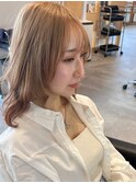 柔らかミディボブ　ロマン