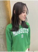 大人可愛い大人美人くすみカラーアッシュグレーベージュ