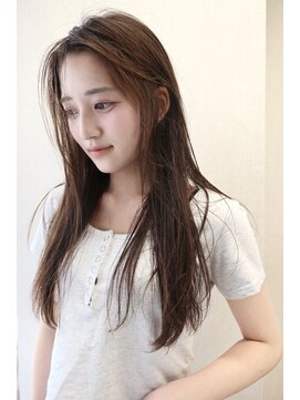 キジ(kiji) 艶髪ココアグレージュロングレイヤー透明感カラー名古屋/栄